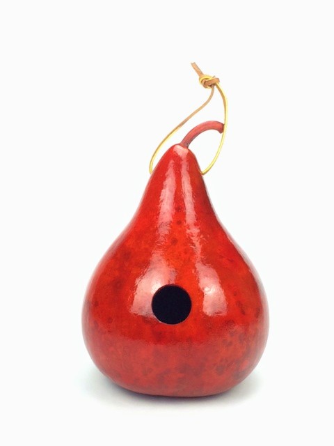 red gourd birdhouse