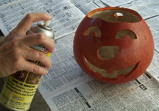 gourd jack-o'-lantern