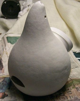 white gourd birdhouse
