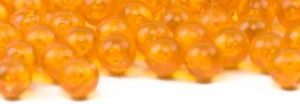 orange gourd lamp beads