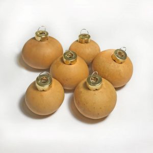 small gourd ornaments with metal caps